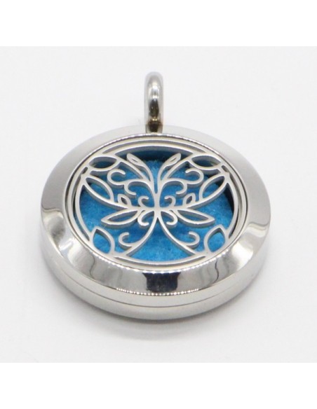 Collier d'Aromathérapie Papillon Abstrait 