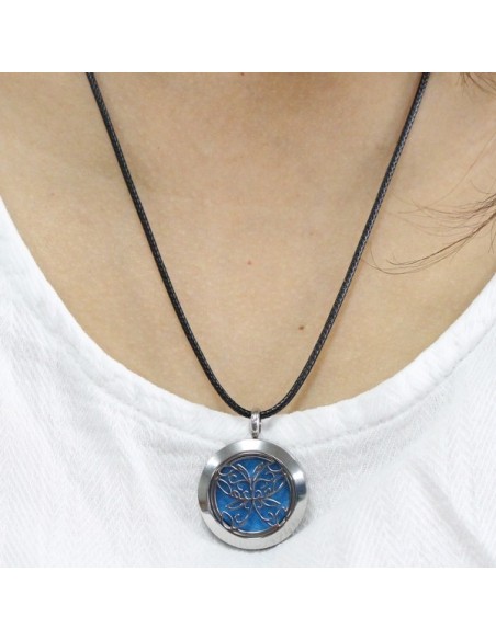 Collier d'Aromathérapie Papillon Abstrait 