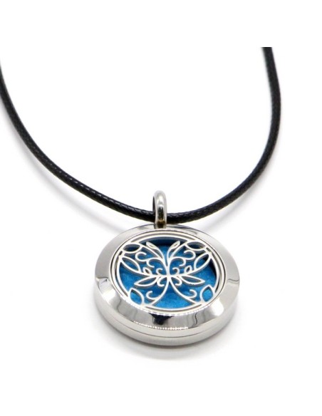 Collier d'Aromathérapie Papillon Abstrait 