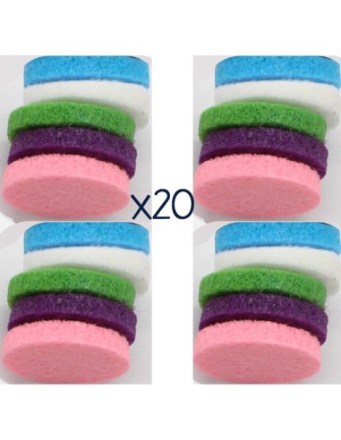 Lot de 20 buvards pour Bijoux d'Aromathérapie 