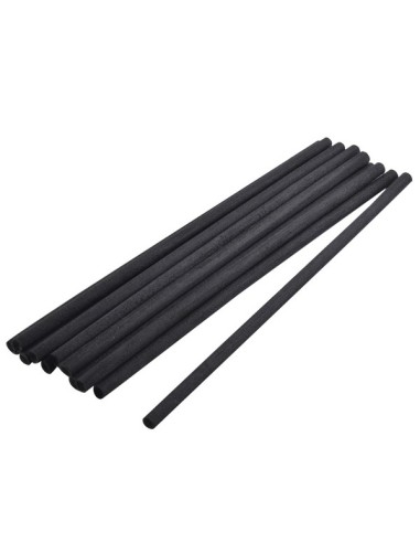 Lot de 10 tiges Noires en Fibre Naturelle 