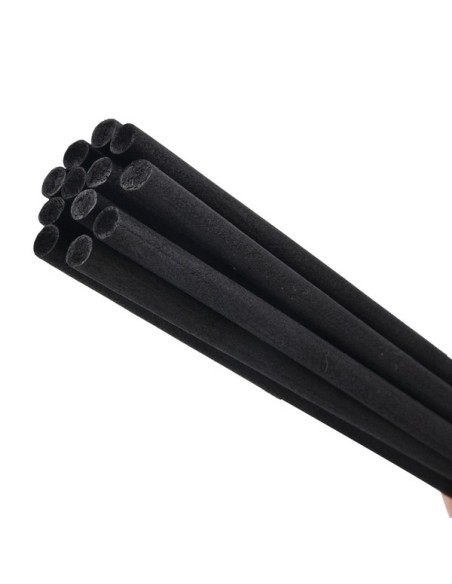 Lot de 10 tiges Noires en Fibre Naturelle 