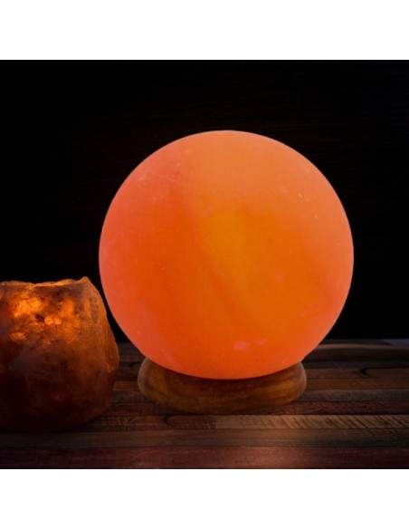 Lampe Moon en Cristal de Sel d'Himalaya 