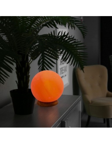 Lampe Moon en Cristal de Sel d'Himalaya 