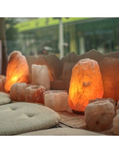 Lampe en Cristal de Sel d'Himalaya de 4 à 6 kg 