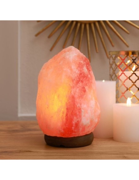 Lampe en Cristal de Sel d'Himalaya de 2 à 3 kg 