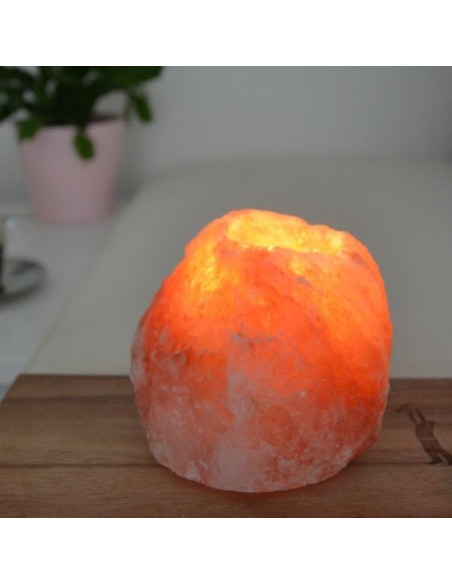 Bougeoir en Cristal de Sel Himalaya Rock 1kg 