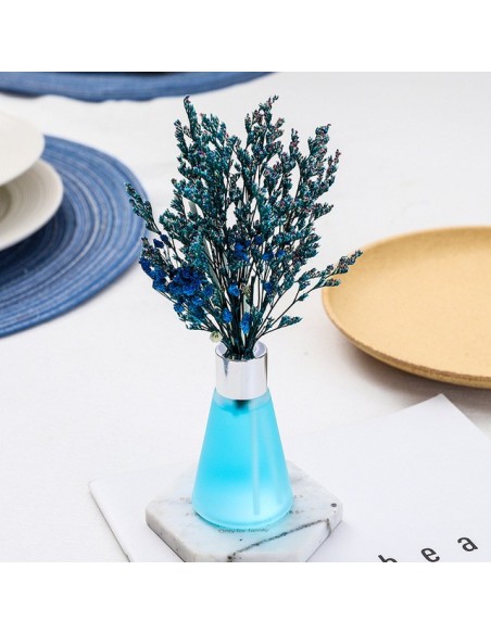 Diffuseur de parfum coloré avec des fleurs séchées