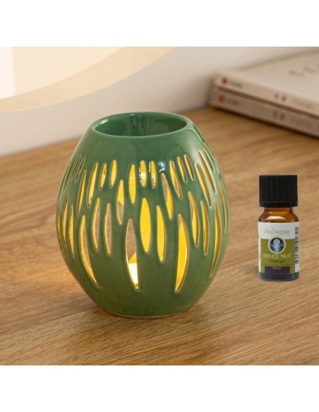 Brûle parfum Série Céramy Ovali Olive 