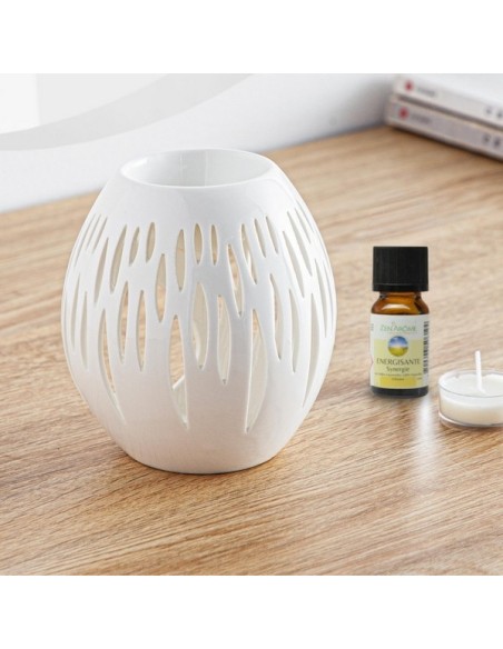 Brûle parfum Série Céramy Ovali Blanc 
