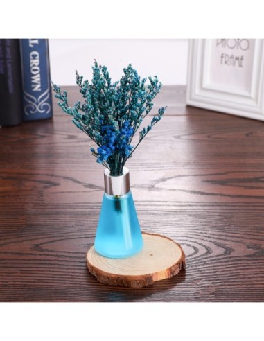 Diffuseur de parfum coloré avec des fleurs séchées