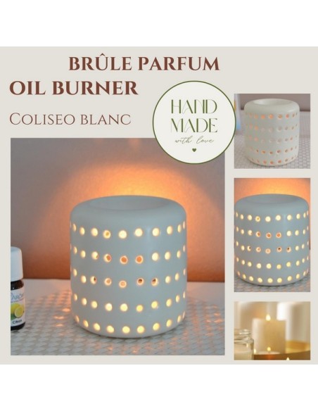Brûle parfum COLISEO Blanc 
