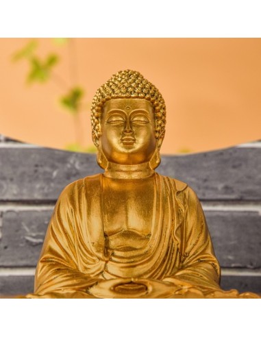 Statue Bouddha Méditation Or 