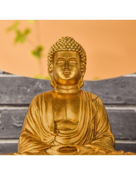 Statue Bouddha Méditation Or 