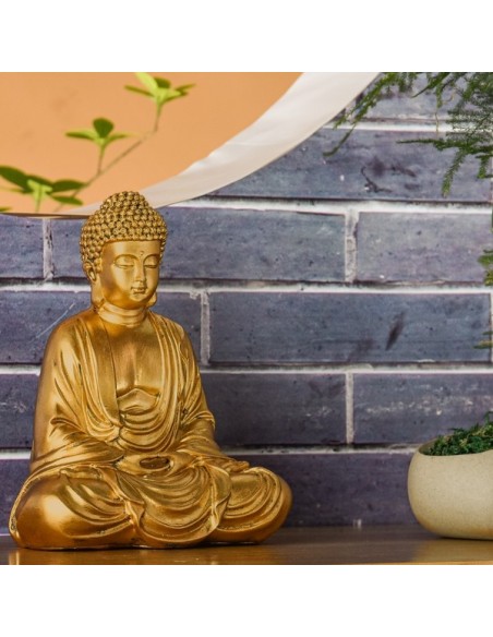 Statue Bouddha Méditation Or 