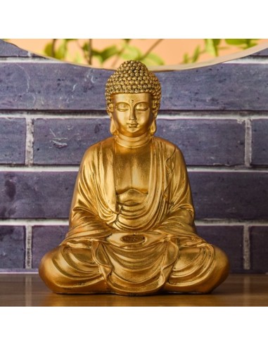 Statue Bouddha Méditation Or 