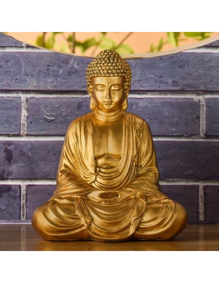 Statue Bouddha Méditation Or 