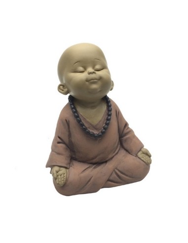 Statuette Bouddha - Bébé Rose en méditation 
