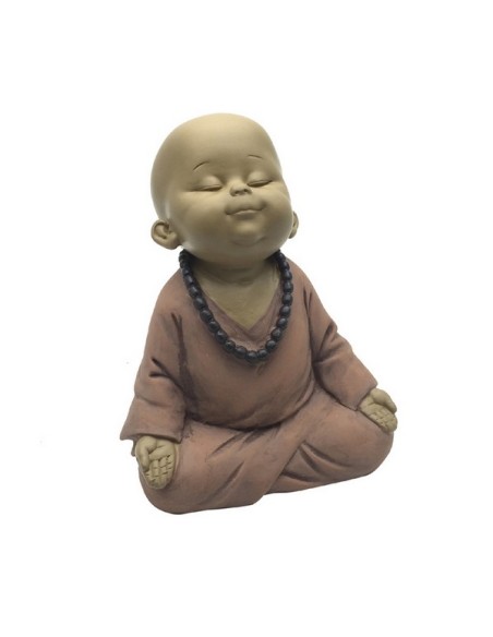 Statuette Bouddha - Bébé Rose en méditation 