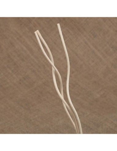 Bâtonnets de diffuseur longs et ondulés en rotin