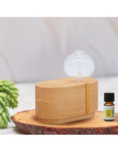 Diffuseur d'huiles essentielles Programmable - CIMIA (en Bois) 